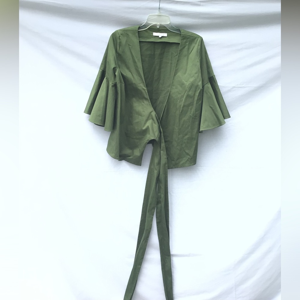 Alexis Green Kiera Wrap Top